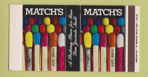 Matchbox - Matches San Jacinto Baytown? TX
