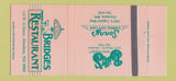Matchbook Cover - Bridges Restaurant Aberdeen Olympia WA 30 Strike
