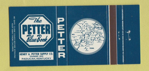 Matchbook Cover - The Petter Blue Book Paducah KY 30 Strike