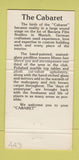 Matchbook Cover - Cabaret Austin TX 30 Strike
