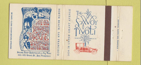 Matchbook Cover - The Savoy Tivoli San Francisco CA WEAR 30 Strike