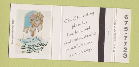 Matchbook Cover - Landing Strip Strip Club girlie Toronto ON 30 Strike