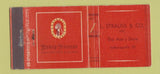 Matchbook Cover - Hickey Freeman Men's Clothes Indianapolis IN 30 Stick
