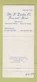 Matchbook Cover - F Ziehm Funeral Home East Cleveland OH 30 Strike