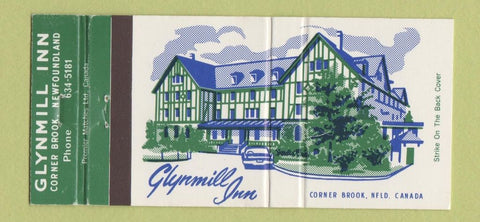 Matchbook Cover - Glynmill Inn Corner Brook NF 30 Strike