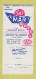 Matchbook Cover - Sol Mar Motel Jacksonville Beach FL 30 Strike