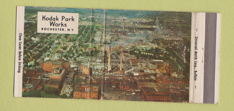 Matchbook Cover - Kodak Park Works Rochester NY Photography WEAR 30 Strike
