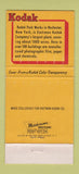 Matchbook Cover - Kodak Park Works Rochester NY Photography WEAR 30 Strike