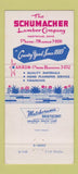 Matchbook Cover - Schumacher Lumber Hartville OH 30 Strike