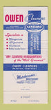Matchbook Cover - Owen Cleaners Paducah KY 30 Strike