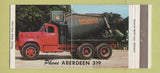 Matchbook Cover - Aberdeen Concrete Aberdeen MD 30 Strike