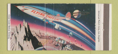 Matchbook Cover - Flying Tiger Line airlines 30 Strike