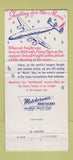 Matchbook Cover - Flying Tiger Line airlines 30 Strike