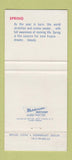 Matchbook Cover - Spring Seasons 30 Strike