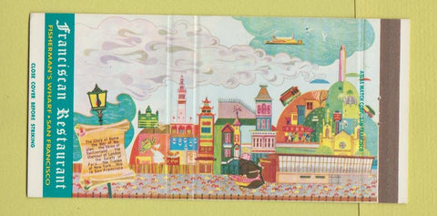 Matchbook Cover - Franciscan Restaurant San Francisco CA 30 Strike