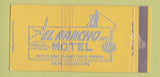 Matchbook Cover - El Rancho Motel North Platte NE 30 Strike