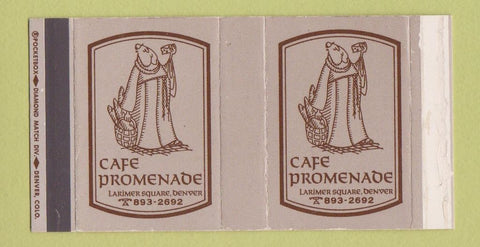 Matchbook Cover - Cafe Promenade Denver Colorado 30 Strike
