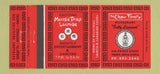Matchbook Cover - Mouse Trap Lounge Chow Chinese Restaurant Truro NS 30 Strike