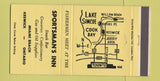Matchbook Cover - Sportsman's Inn Keswick ON Miami Beach YELLOW 30 Strike