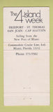 Matchbook Cover Commodore Cruises Miami FL St Thomas Cap Haitien WEAR 30 Strike