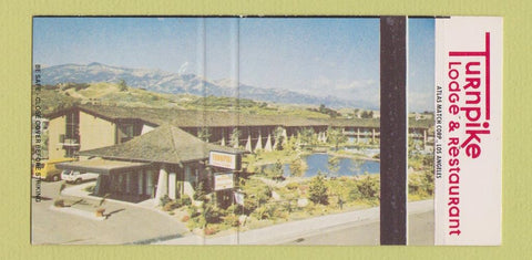 Matchbook Cover - Turnpike Lodge Restaurant Santa Barbara CA 30 Strike