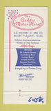 Matchbook Cover - Gaddis Hotel Courts Mount Pleasant TX WEAR 30 Strike