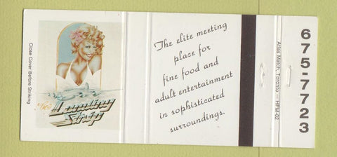 Matchbook Cover - Landing Strip Strip Club girlie Toronto ON 30 Strike