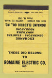 Matchbook Cover - Romaine Electric Seattle WA 40 Strike