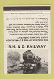 Matchbook Cover - Romney Hythe & Dymchurch Railroad UK 40 Strike