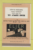 Matchbook Cover - Eljer Plumbing Fixtures Rome Supply Centralia WA 40 Strike