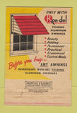 Matchbook Cover - Ron Del Awning Sales Cleveland OH 40 Strike