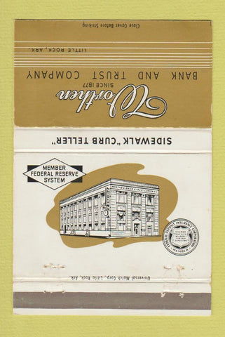 Matchbook Cover - Worthen Bank and Trust Little Rock AR WEAR 40 Strike