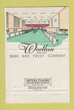 Matchbook Cover - Worthen Bank and Trust Little Rock AR WEAR 40 Strike