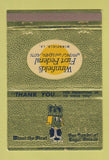 Matchbook Cover - Winnfield's First Federal Savings Winnfield LA 40 Strike