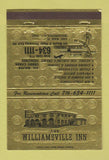 Matchbook Cover - Williamsville Inn NY 40 Strike