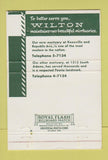 Matchbook Cover - Wilton Mortuary Peoria IL WEAR 40 Strike