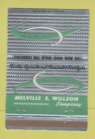 Matchbook Cover - Melvin Willson Company Mewco Fresno CA fertilizer 40 Strike