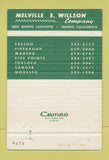 Matchbook Cover - Melvin Willson Company Mewco Fresno CA fertilizer 40 Strike