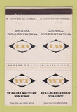 Matchbook Cover - Wilmington Trust DE Claymont Newark DOUBLE PRINT 40 Strike