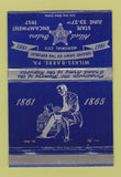 Matchbook Cover - Wilkes Barre PA Abraham Lincoln 1957 WEAR 40 Strike