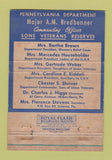 Matchbook Cover - Wilkes Barre PA Abraham Lincoln 1957 WEAR 40 Strike