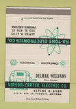 Matchbook Cover - Vinson Carter Electric Phoenix AZ Ra Tone 40 Strike