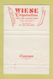 Matchbook Cover - Wiese Farm Tool Manufacturing Perry IA 40 Strike