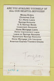 Matchbook Cover - White Plains Federal Savings NY Mount Kisco 40 Strike