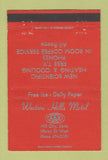 Matchbook Cover - Western Hills Motel Hill City KS 40 Strike