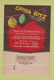 Matchbook Cover - China Ritz Restaurant Chinese Bronx NY 40 Strike
