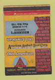 Matchbook Cover - American Asphalt Roof Middendorf's WORN 40 Strike