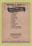 Matchbook Cover - Becker and Bass Mill Supply Kentwood LA WEAR 40 Strike