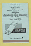 Matchbook Cover - Lawyers Title Insurance Richmond VA 40 Strike
