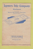 Matchbook Cover - Lawyers Title Insurance Richmond VA 40 Strike